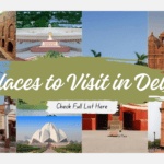 Places to Visit in Delhi