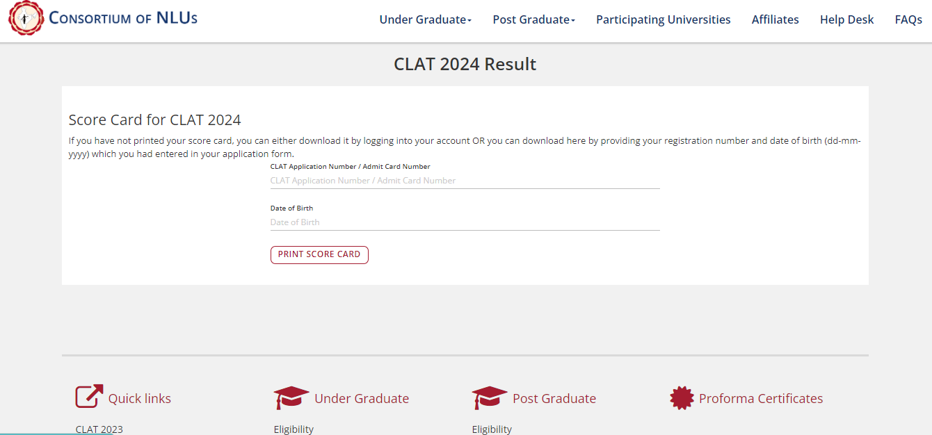 CLAT Result 2024 Out, Scorecard Download Link And Rank List