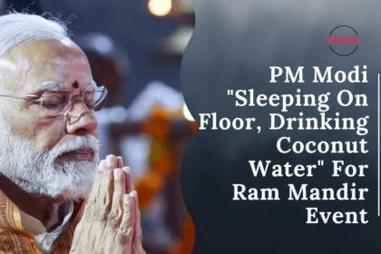 PM Modi Sleeping On Floor, Drinking Coconut Water