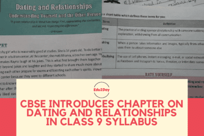 CBSE Introduces Chapter on Dating and Relationships in Class 9 Syllabus