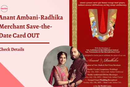 Anant Ambani-Radhika Merchant Save-the-Date Card OUT