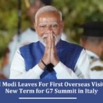 PM Modi Leaves For First Overseas Visit of New Term for G7 Summit in Italy