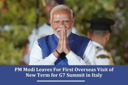 PM Modi Leaves For First Overseas Visit of New Term for G7 Summit in Italy